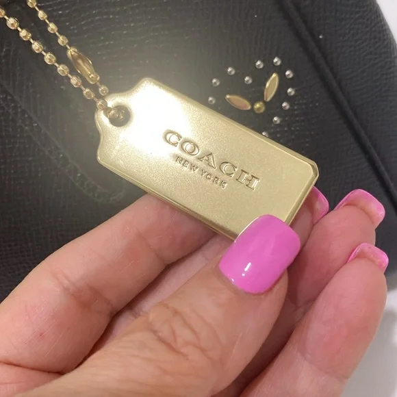 Coach Mini Surrey Carryall Black Heart  Limited Edition Leather Handbag - Picture 6 of 17